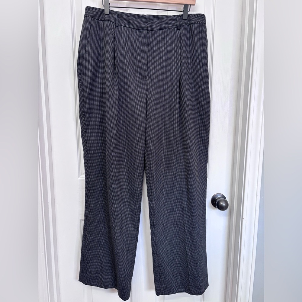 Charcoal Micro-Check Dress Pants | Jones New York 16W